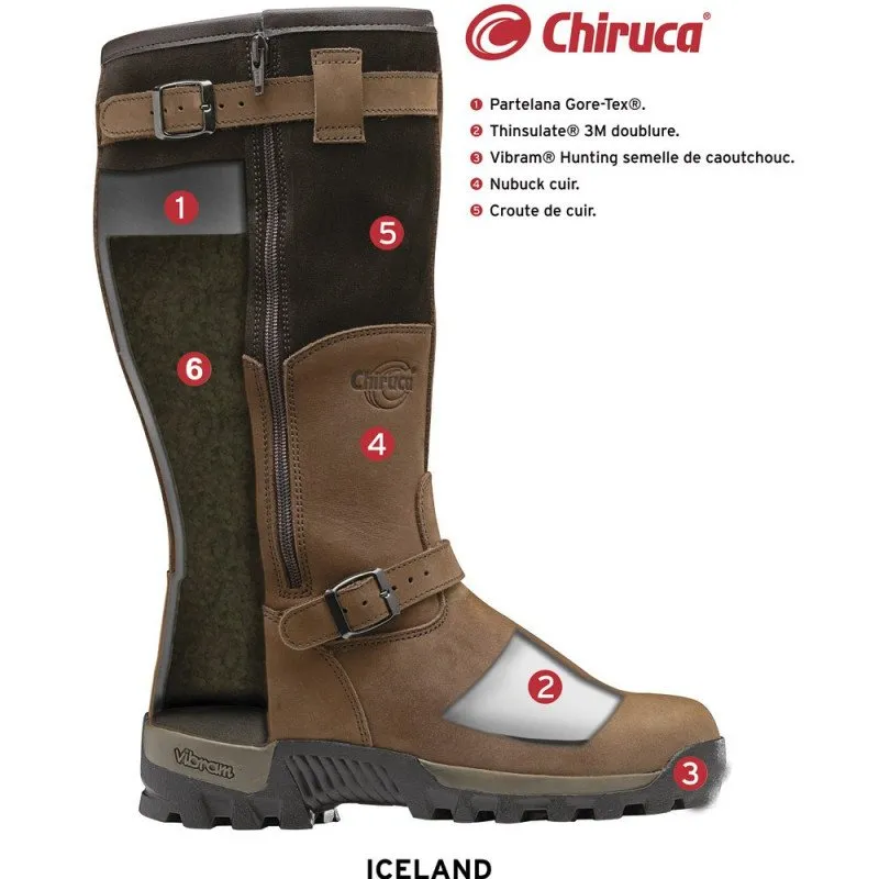 Bottes fourrées Iceland cuir marron CHIRUCA