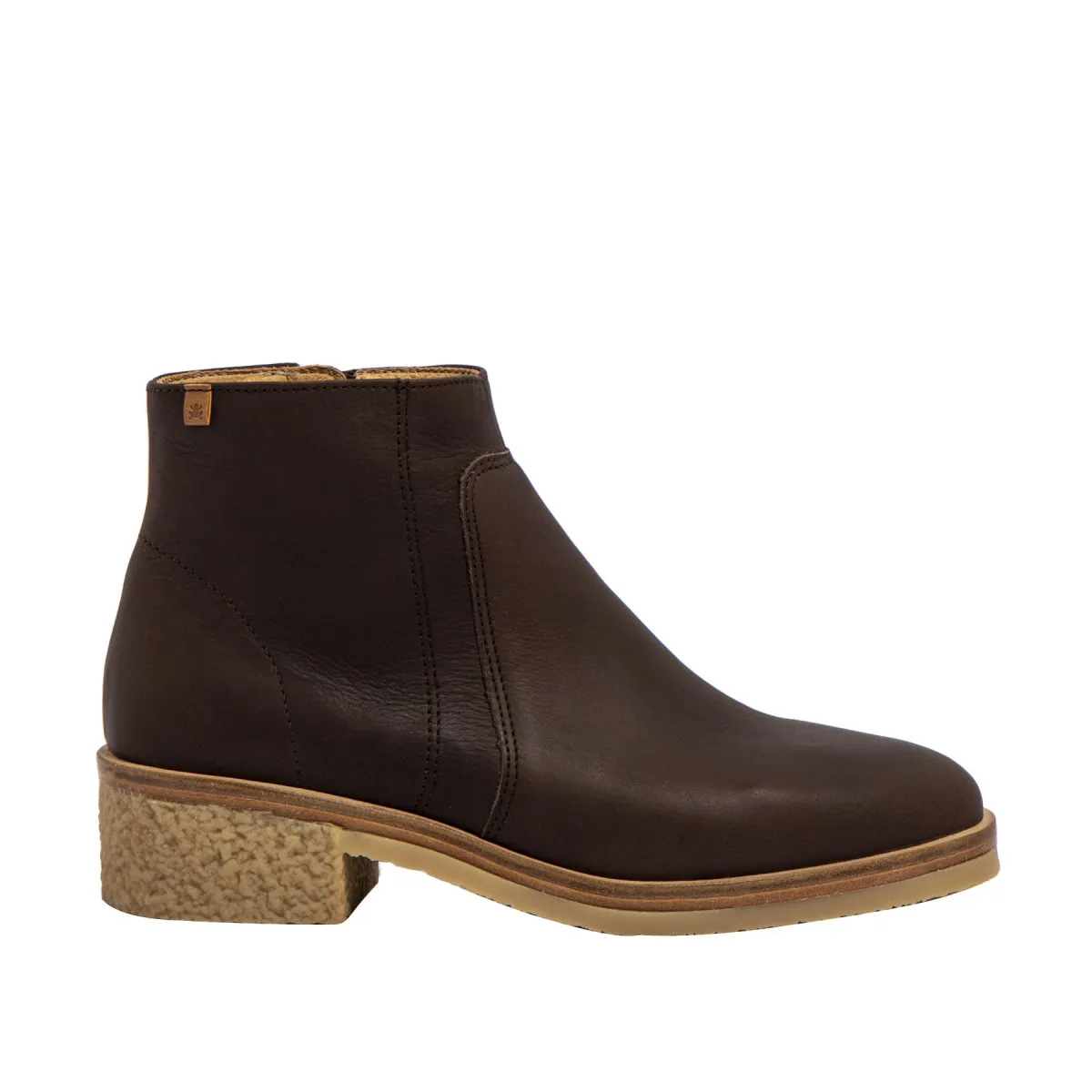 Bottines basses en cuir - Marron