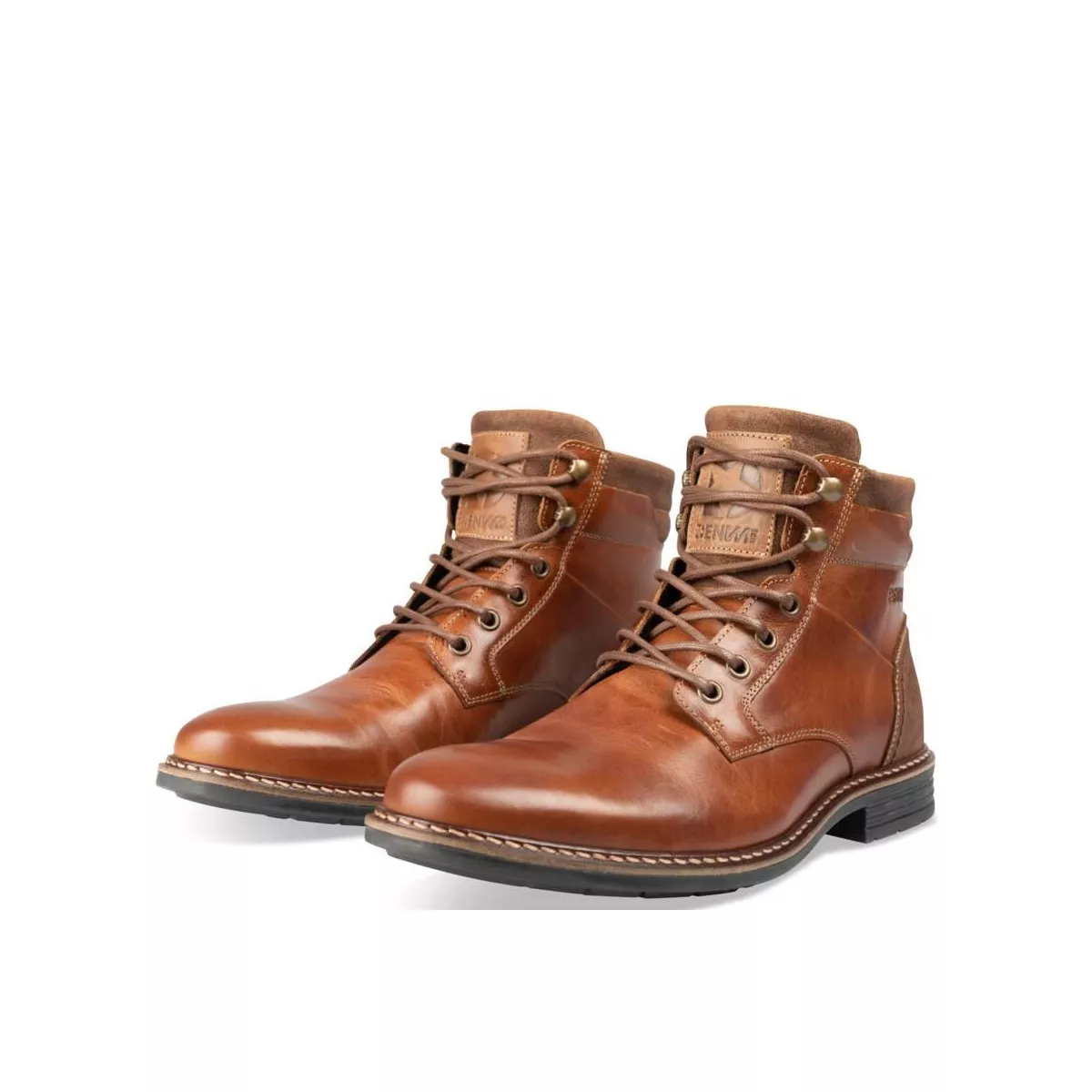 Bottines COGNAC DENIM SIDE CUIR