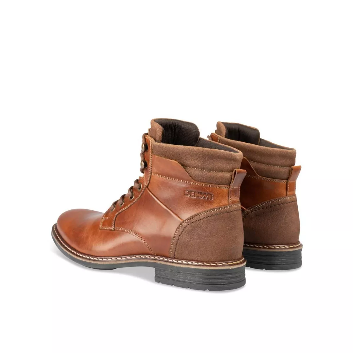 Bottines COGNAC DENIM SIDE CUIR