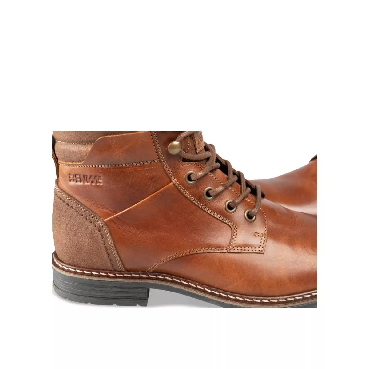 Bottines COGNAC DENIM SIDE CUIR