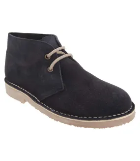 Bottines en cuir homme bleu marine Roamers