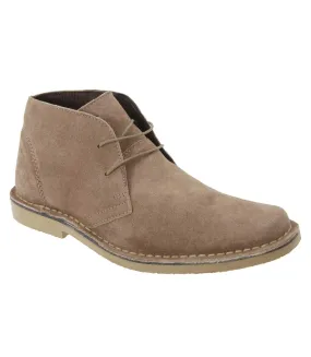 Bottines en cuir homme sable Roamers