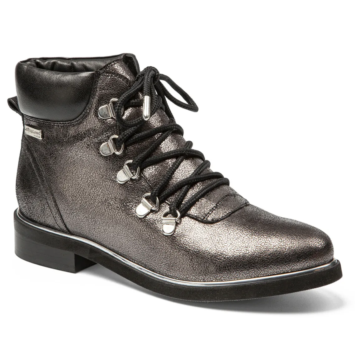 Bottines femme argent MOONY en cuir | 3 Suisses