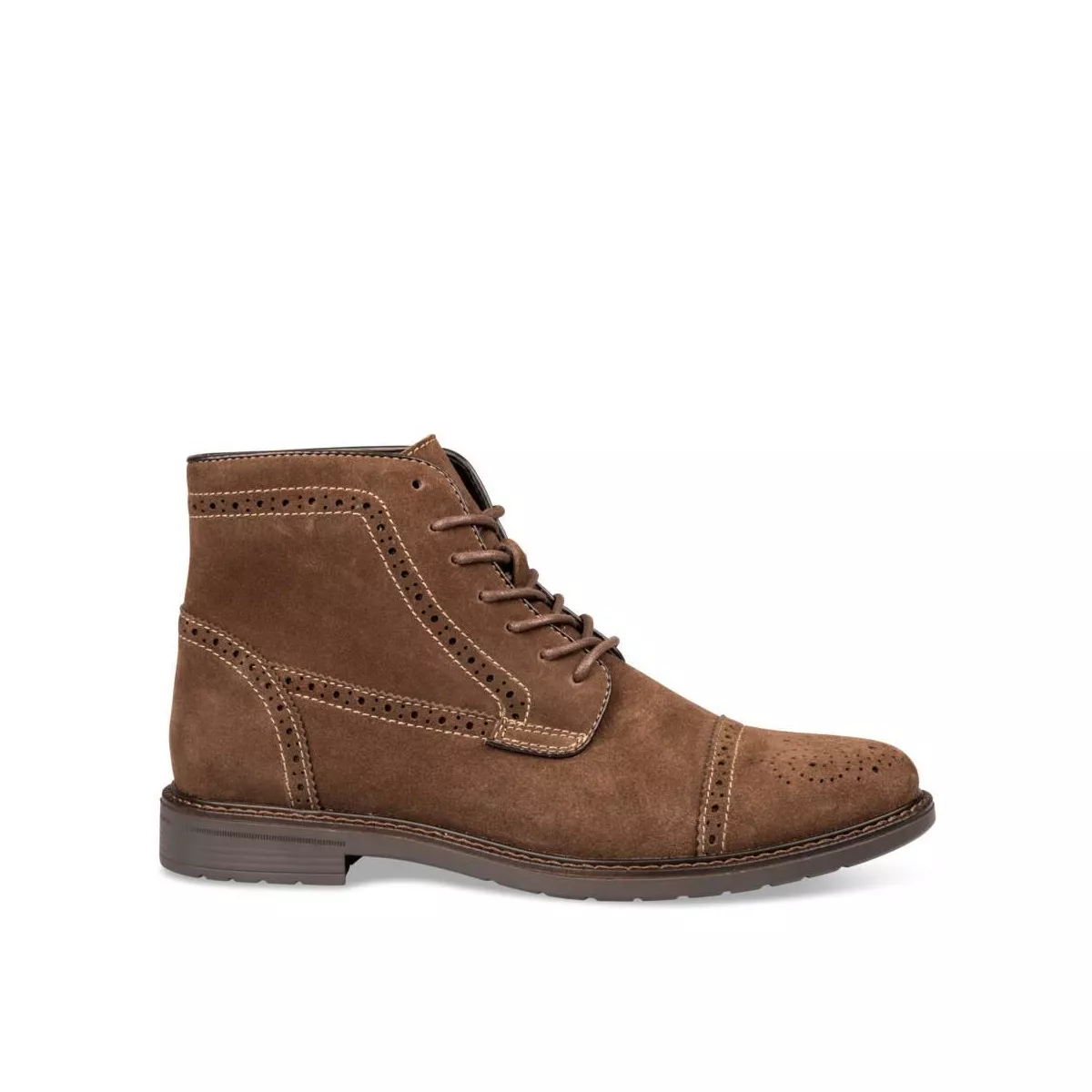 Bottines MARRON DENIM SIDE CUIR