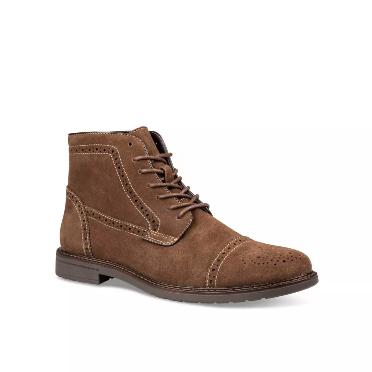 Bottines MARRON DENIM SIDE CUIR