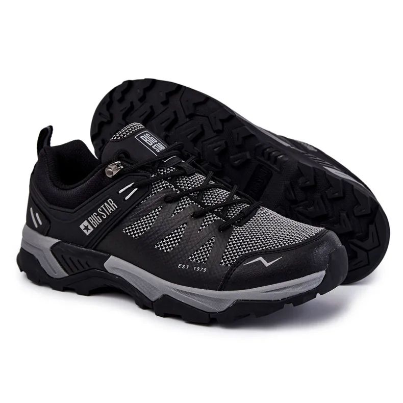 Chaussures Sport Homme Trappers Memory Foam Big Star KK174105 Noir le noir