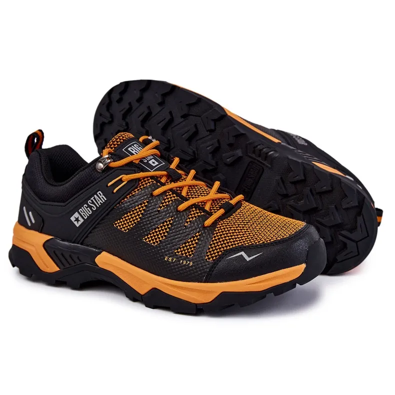 Chaussures Sport Homme Trappers Memory Foam Big Star KK174107 Orange