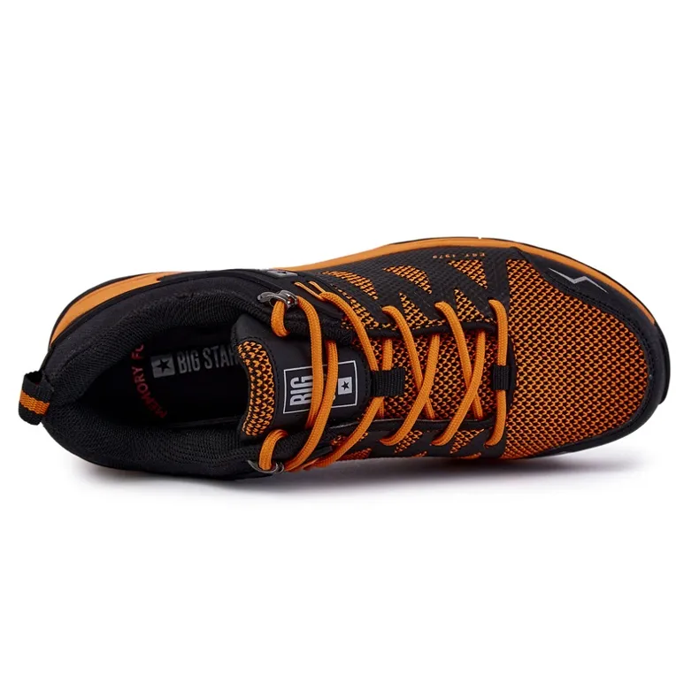 Chaussures Sport Homme Trappers Memory Foam Big Star KK174107 Orange