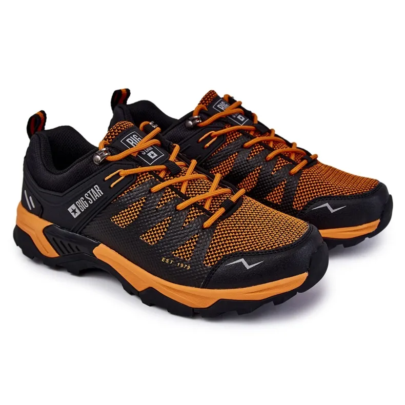 Chaussures Sport Homme Trappers Memory Foam Big Star KK174107 Orange