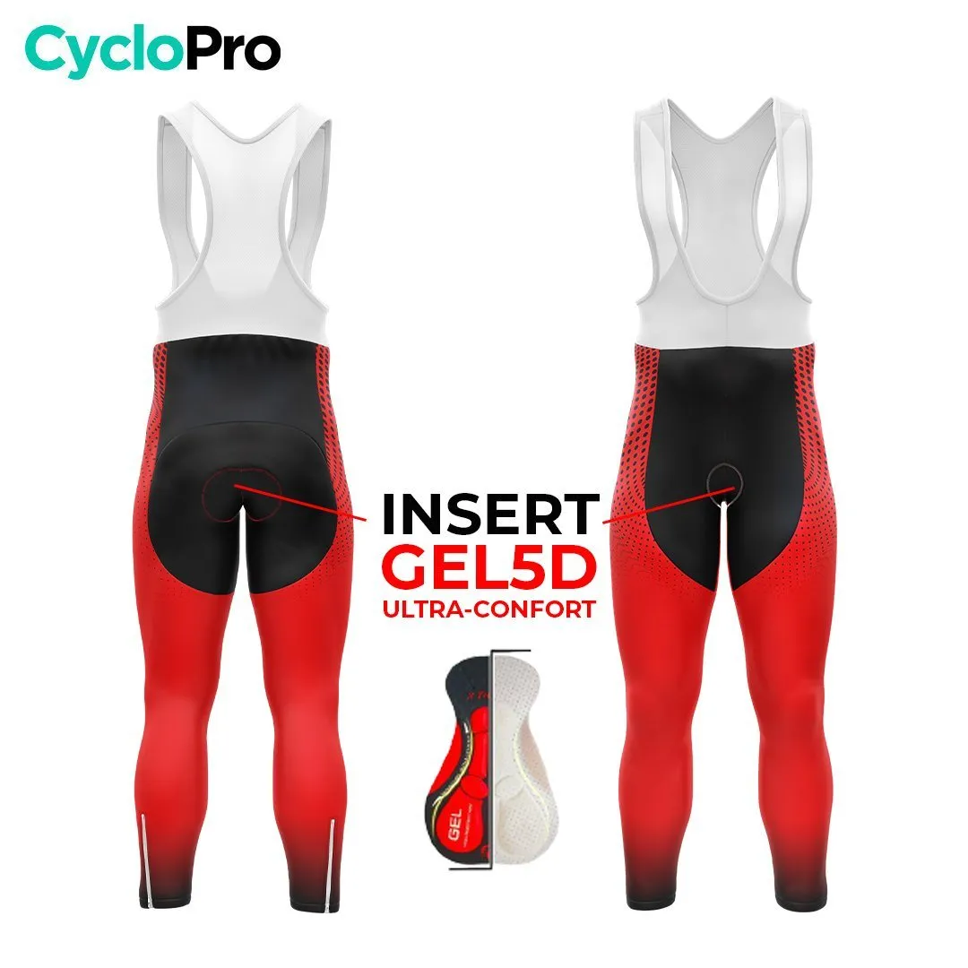 COLLANT CYCLISTE HIVER HOMME / ROUGE - DIMENSION+