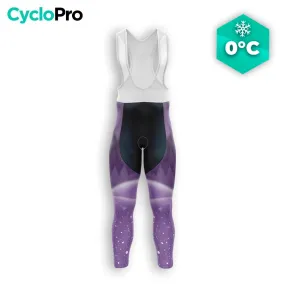 COLLANT CYCLISTE HIVER HOMME VIOLET - SNOW+ - DESTOCKAGE