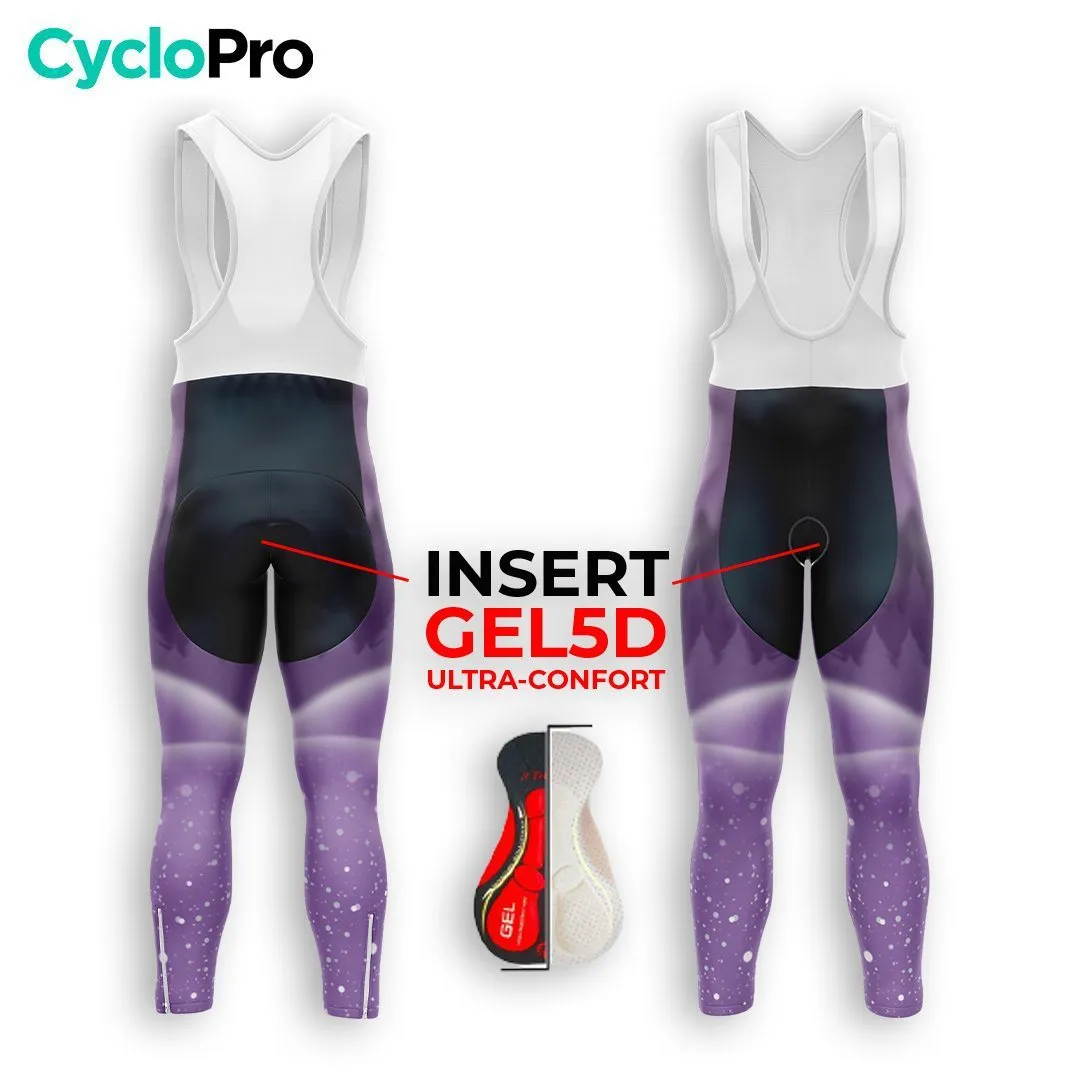 COLLANT CYCLISTE HIVER HOMME VIOLET - SNOW+