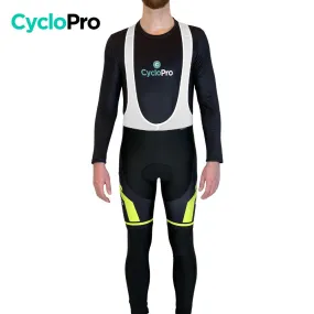 COLLANT CYCLISTE THERMIQUE JAUNE - HIVER - HOMME