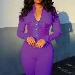 Corset underbust violet