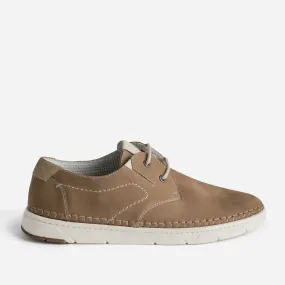 Derby confort beige foncé en cuir - Chaussures de ville Homme | ERAM