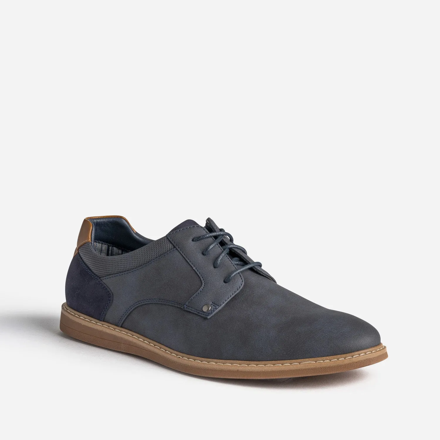 Derby confort marine et camel - Chaussures de ville Homme | ERAM