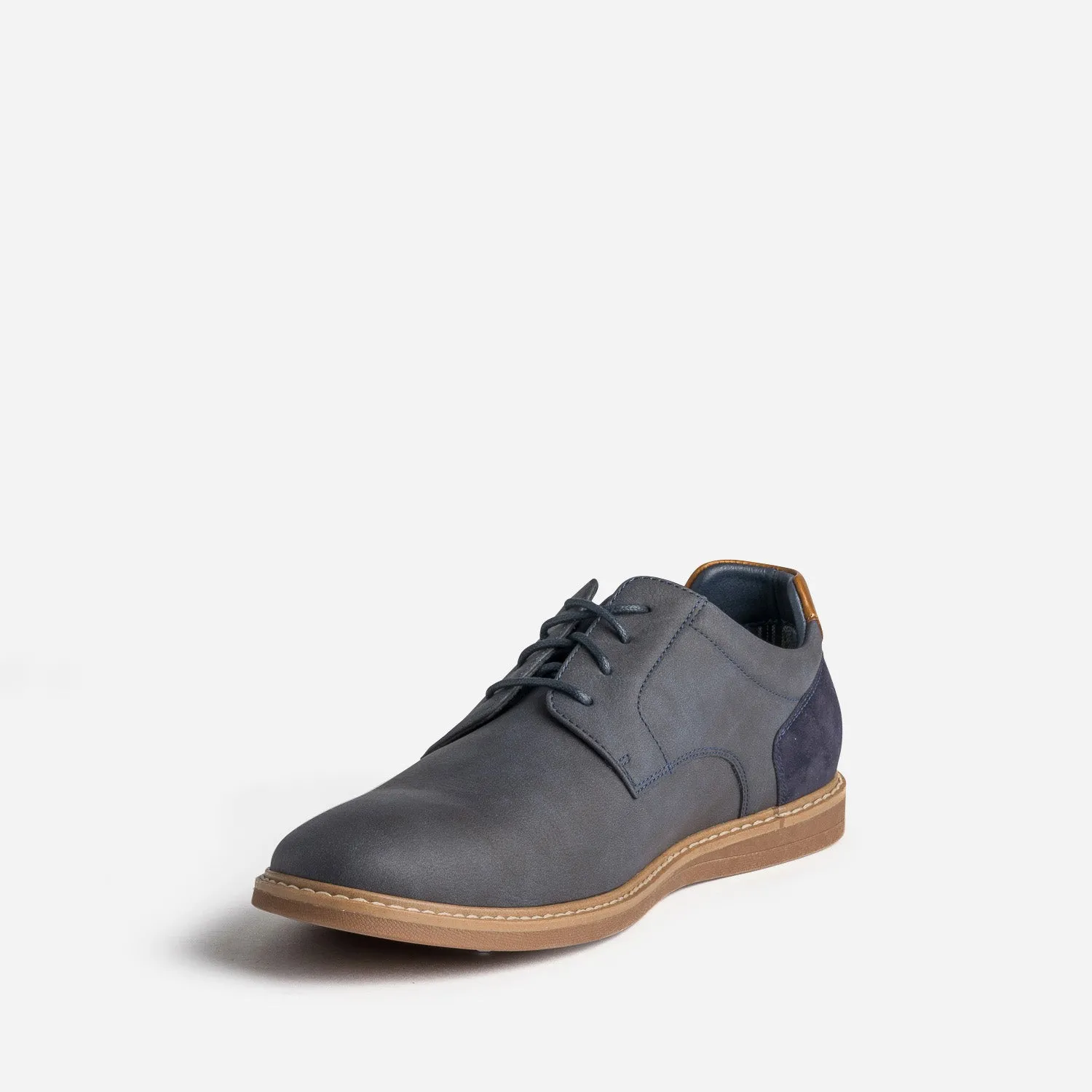 Derby confort marine et camel - Chaussures de ville Homme | ERAM