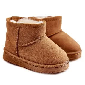 FR1 Bottes de Neige Chaudes Enfant Camel Gooby brun