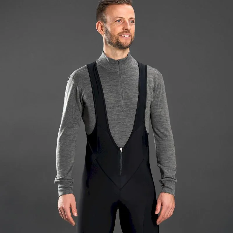 GripGrab Merino Blend Half-Zip Thermal Long Sleeve Base Layer - Sous-vêtement thermique vélo | Hardloop