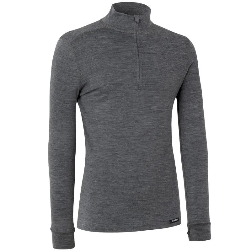 GripGrab Merino Blend Half-Zip Thermal Long Sleeve Base Layer - Sous-vêtement thermique vélo | Hardloop