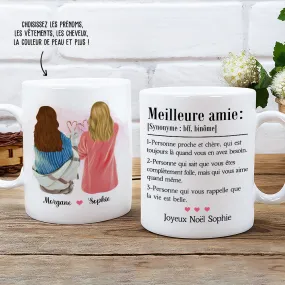 Mug Personnalisé - Définition De Meilleure Amie Hiver