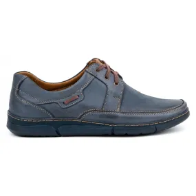 Olivier Chaussures homme en cuir à lacets 60K bleu marine