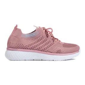 TRENDI Chaussures de sport à lacets rose