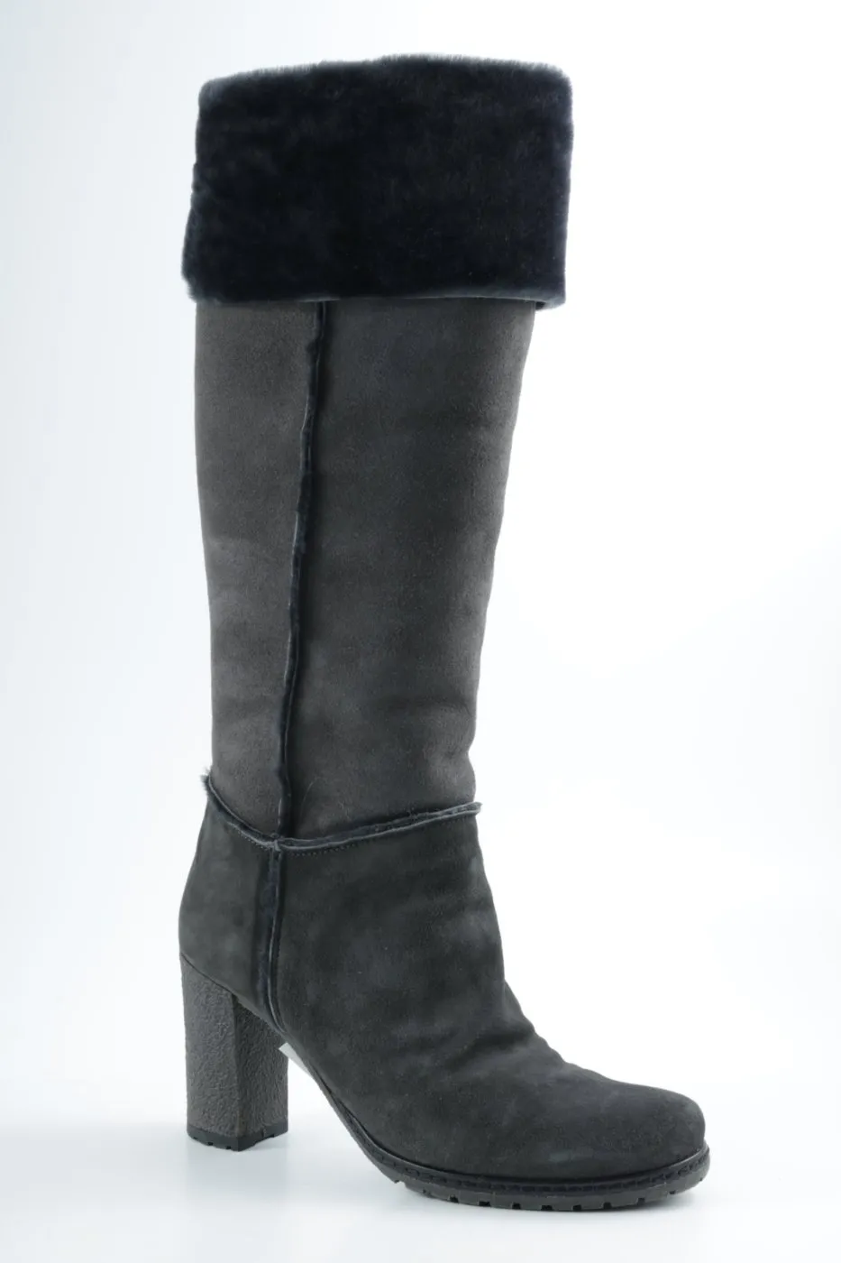 vic Bottes fourrées gris anthracite style décontracté